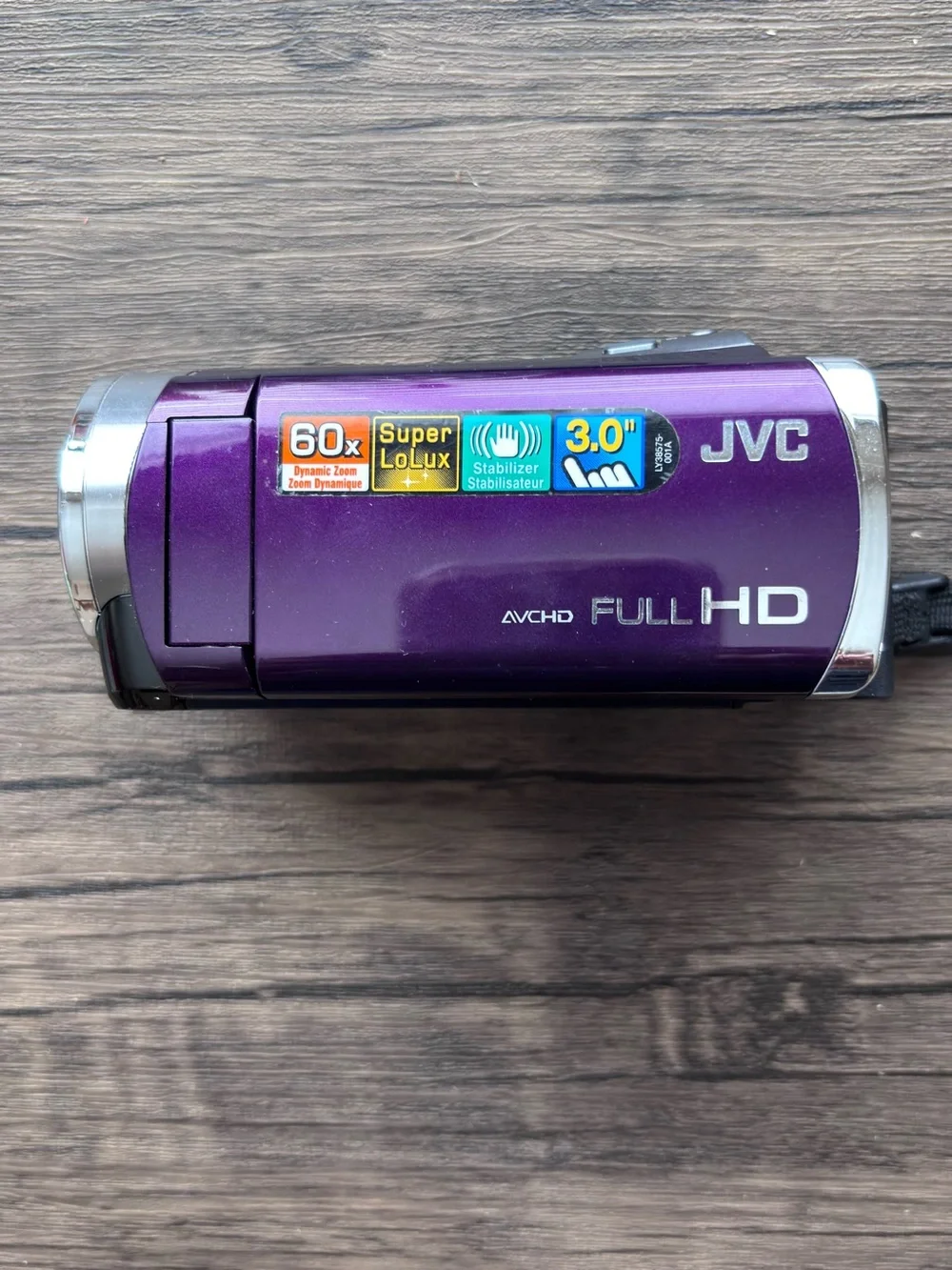 JVC® Full HD 1080p Camcorder Model GZ-E300VU Handheld 60xTESTED-memory Card/ Chg